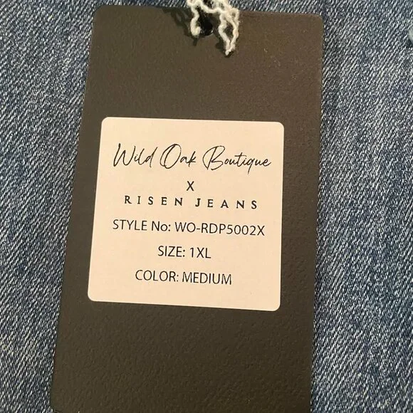 Risen Rudy Women's Jeans - Medium Wash, Sz 1XL, NWT - Picture 5 of 7